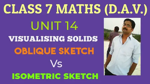 Video thumbnail for CLASS 7 MATHS OBLIQUE SKETCH VS ISOMETRIC SKETCH// SOLUTION OF WORKSHEET 3, 4 //