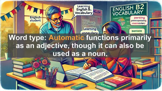 Video thumbnail for 1500 Must Know CEFR B2 Vocabulary - Understanding 'Automatic': From Devices to Behaviors