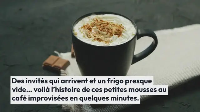 Video thumbnail for Délicieuses mousses au café