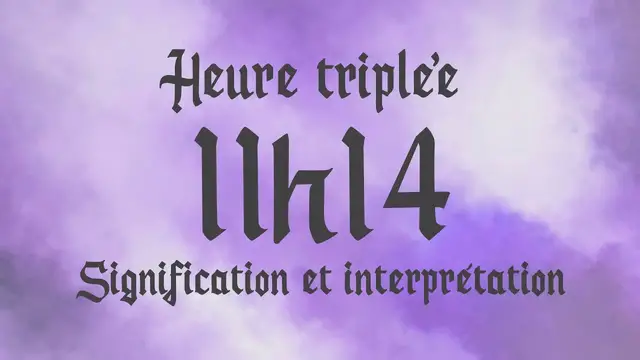 Video thumbnail for 🌸 HEURE TRIPLEE 11h14 - Signification et Interprétation angélique