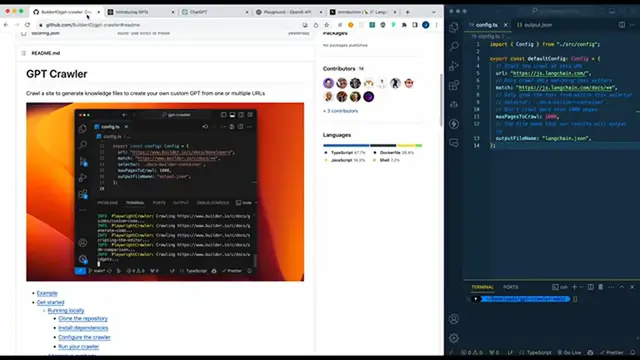 Video thumbnail for GPT Crawler Turn Any Website into a Knowledge Base for OpenAI's Custom GPTs