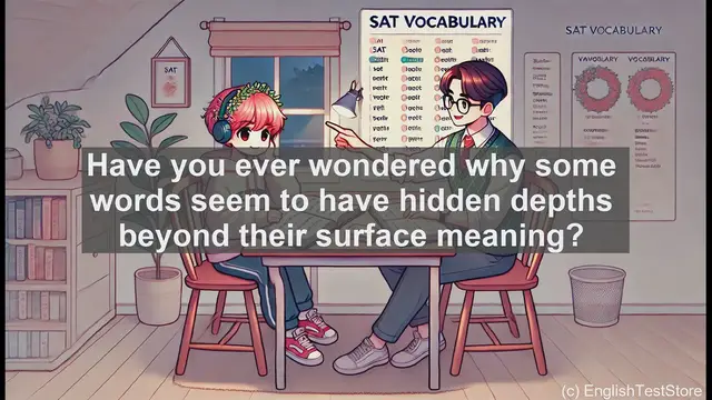 Video thumbnail for 5000 Must Know SAT Vocabulary - Intension: The Hidden Depth of Words for SAT Vocabulary