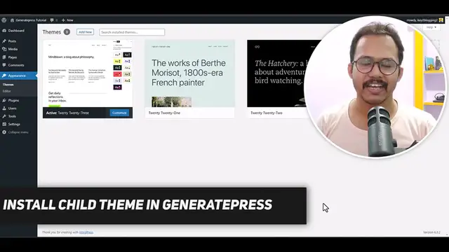 Video thumbnail for How to create a Child Theme in GeneratePress _ Install Child theme _ GeneratePress