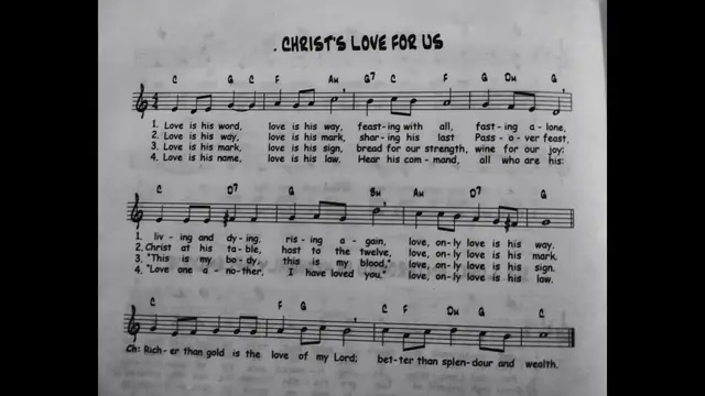 'Video thumbnail for Christ's Love For Us - Catholic Mass Song Sheet Music'