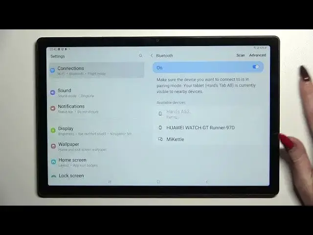 Video thumbnail for Samsung Galaxy Tab A8 2021 Connect Bluetooth Device