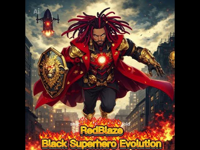 Video thumbnail for Created RedBlaze Black Superhero Universe vision we confront the systemic greed of the 1% #comic