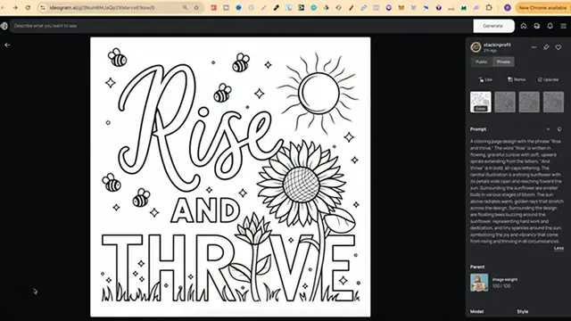 Video thumbnail for 24 IDEOGRAM AI Motivational Quote Coloring Page Prompts