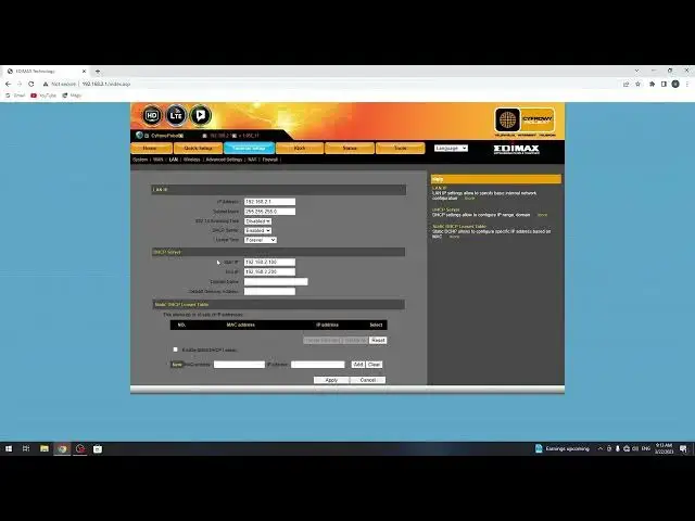 Video thumbnail for How To Find LAN Settings on EDIMAX LTE SIM Card Router Modem