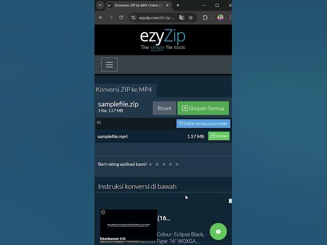 Video thumbnail for 📦 Konversi ZIP ke MP4 di Peramban Anda | Tanpa Instalasi Perangkat Lunak