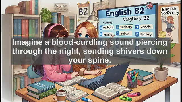 'Video thumbnail for 1500 Must Know CEFR B2 Vocabulary - The Power of a Scream: Exploring an Intense Word'