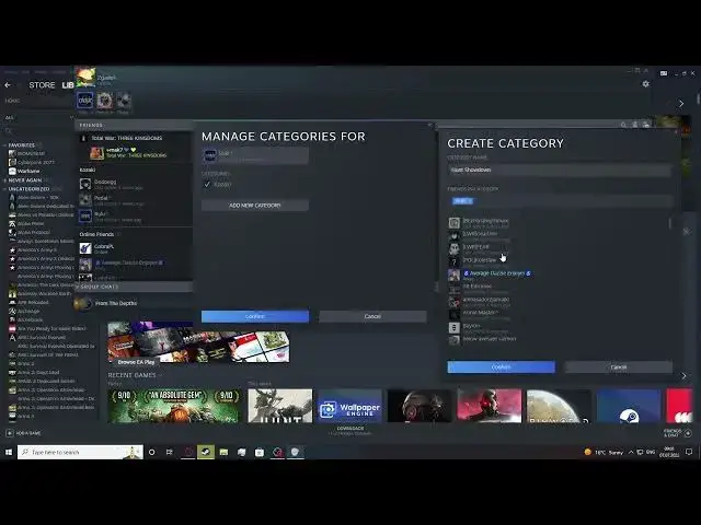 Video thumbnail for Steam 2022 - How To Add Categories In Friends List