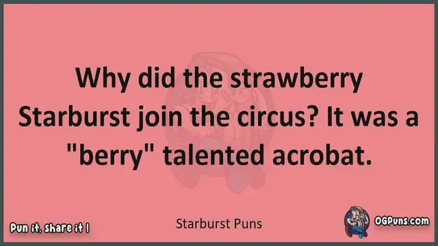 Video thumbnail for Starburst - Jokes, Puns, Wordplays, and Laughter