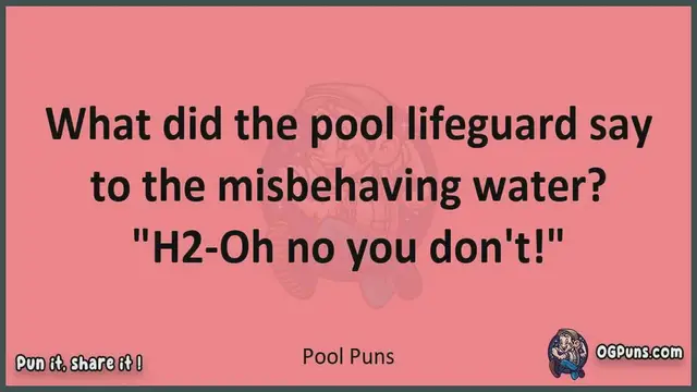 Video thumbnail for Pool - Jokes, Puns, Wordplays, and Laughter