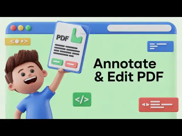 Video thumbnail for Build a Canva PDF Editor to Annotate & Edit PDF in Browser Using PDF-LIB in HTML & Javascript
