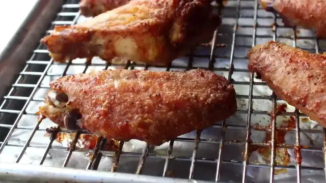 Video thumbnail for Honey Sriracha Chicken Wings (The Secret to Crispy Oven Baked Wings)(720P HD)