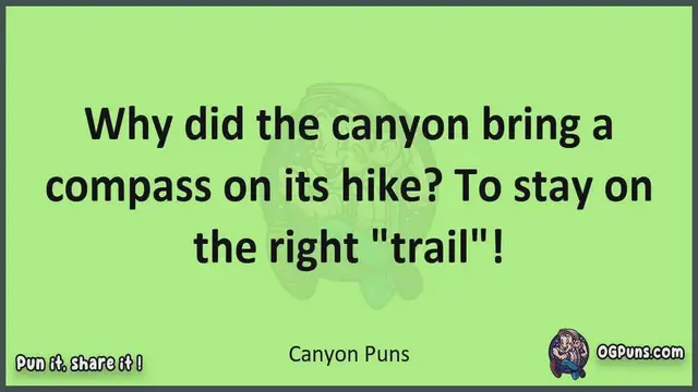Video thumbnail for Canyon - Jokes, Puns, Wordplays, and Laughter