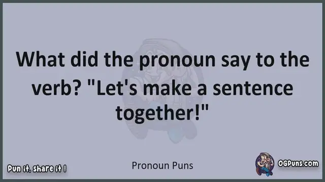 Video thumbnail for Pronoun - Jokes, Puns, Wordplays, and Laughter