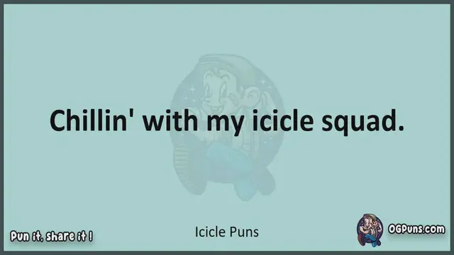 Video thumbnail for Icicle - Jokes, Puns, Wordplays, and Laughter