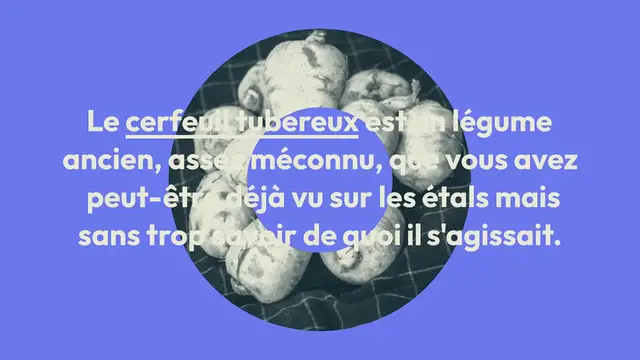 Video thumbnail for VELOUTÉ DE CERFEUIL TUBÉREUX, CHÂTAIGNES CARAMÉLISÉES ET OIGNONS CROUSTILLANTS