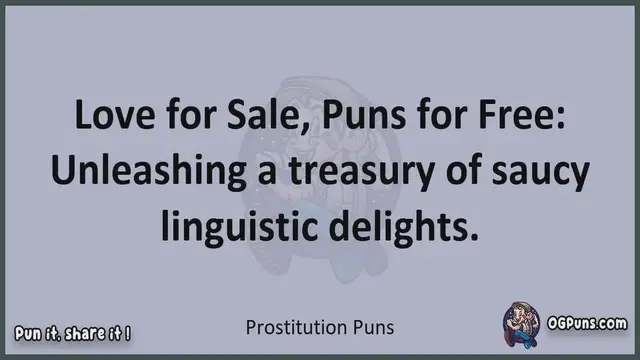 Video thumbnail for Prostitution - Jokes, Puns, Wordplays, and Laughter