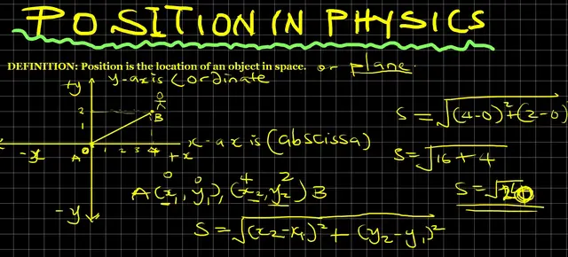 Video thumbnail for POSITION IN PHYSICS