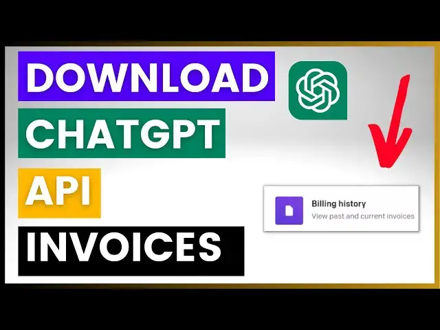 Video thumbnail for How To Find & Download ChatGPT API Invoices or Receipts?