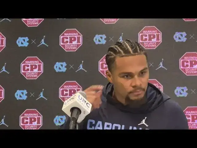 Video thumbnail for UNC linebacker Andrew Simpson and wide receiver Jordan Shipp after loss to Duke