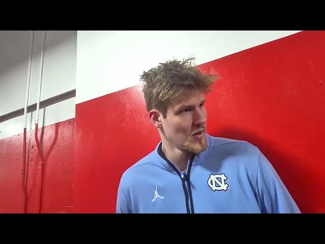 Video thumbnail for #UNC's Derek Dixon, Henri Veesaar, Seth Trimble and Zaydon High after win at Syracuse