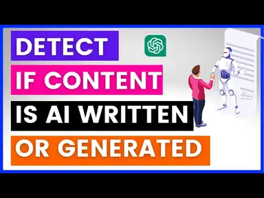 'Video thumbnail for How To Detect If A content Was AI Generated Or Written By An AI Writer Tool?'