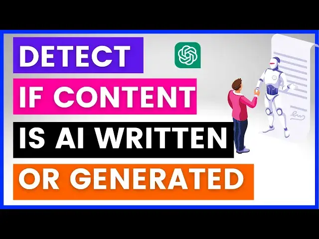 Video thumbnail for How To Detect If A content Was AI Generated Or Written By An AI Writer Tool?