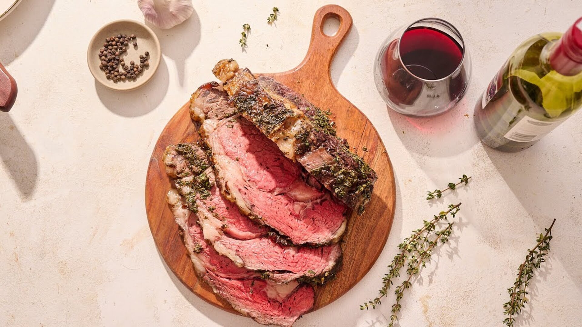 Video thumbnail for Our Herb-Crusted Boneless Rib Roast Will Elevate Your Dinner Party