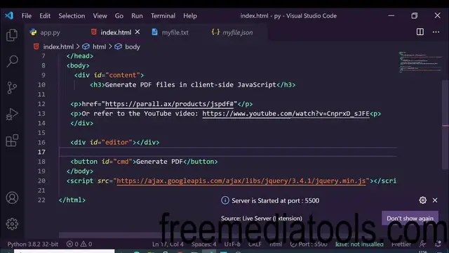Video thumbnail for jsPDF Tutorial to Embed HTML Hyperlinks in PDF Documents in Javascript Full Project For Beginners