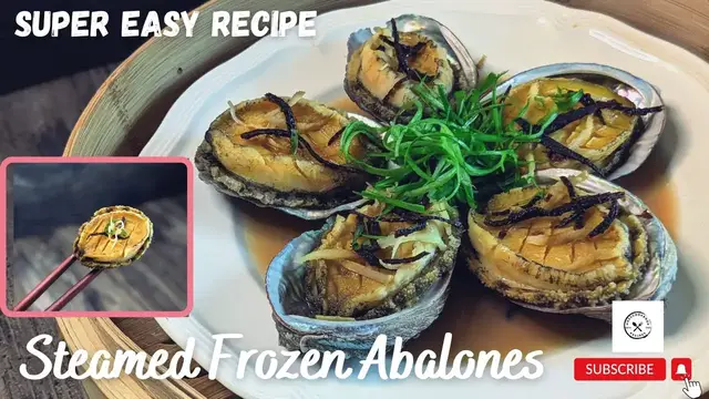 Video thumbnail for Chinese Steamed Frozen Abalone| How to clean and cook Abalone @mrs5cookbook