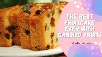 Video thumbnail for The Best Fruitcake Ever With Candied Fruit!
