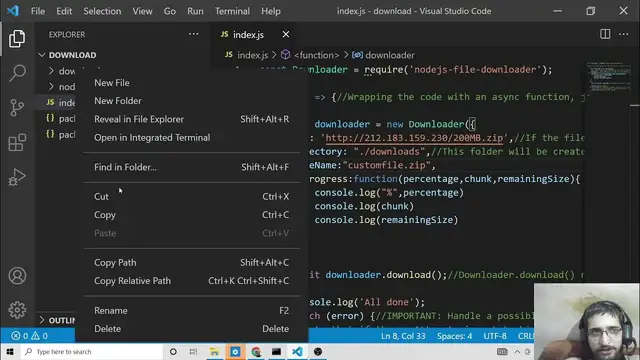 Video thumbnail for Node.js Advanced File or Image Downloader With Progressbar in Console Using nodejs-file-downloader