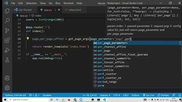 Video thumbnail for Python 3 Flask Bootstrap 4 Pagination Example to Paginate Array of Users Using flask-paginate