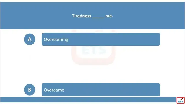 Video thumbnail for English Verb Tenses: Overcame, Overcomes, Overcome, Overcoming Quiz