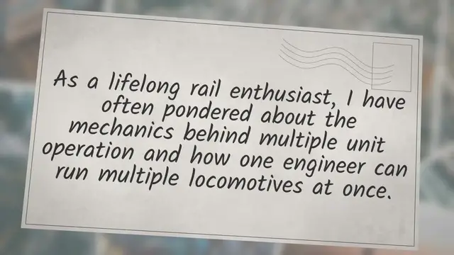 'Video thumbnail for How Do Multiple Locomotives Work Together?'