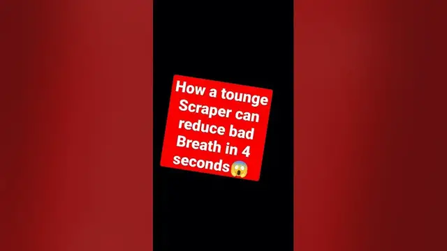 Video thumbnail for #Tonguescrapers can reduce bad breath in under 3 seconds #badbreathtreatment #dentist 😱
