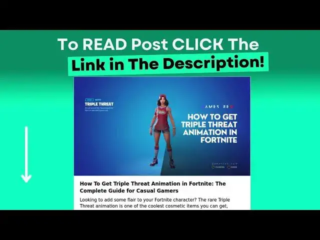 Video thumbnail for How To Get Triple Threat Animation in Fortnite: The Complete Guide for Casual Gamers