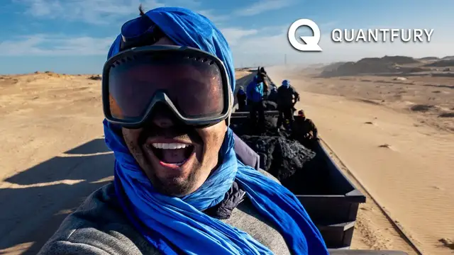 Video thumbnail for Hitchhiking IRON ORE Train Across SAHARA Desert | Quantfury Expeditions