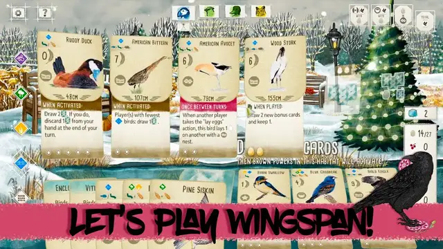 'Video thumbnail for Let's Play Wingspan! Watch it Played - Wingspan Strategy Tips'