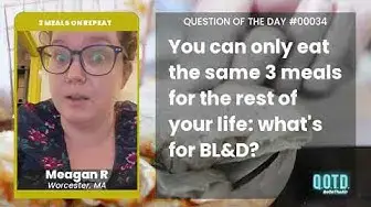 Video thumbnail for Meagan R would eat pizza, mac & cheese, and chicken fingers forever. I would too!