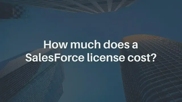 'Video thumbnail for How much does a SalesForce license cost?'