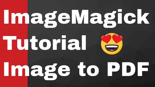 Video thumbnail for How to Convert All Images in PNG and JPG to PDF Document Using ImageMagick Library Full Tutorial