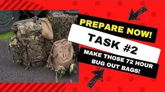 Video thumbnail for Make A 72 Hour Bug Out Bag For Every Family Member Day 2383 Experimental Homesteader