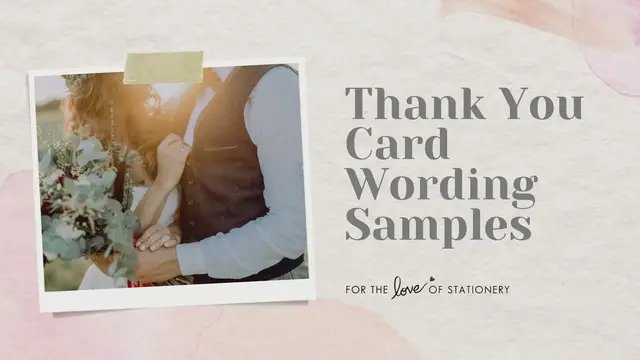 'Video thumbnail for Wedding Thank You Cards Wording Samples'