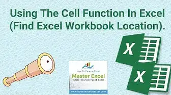 Video thumbnail for Using The Cell Function In Excel  (Find Excel Workbook Loction).