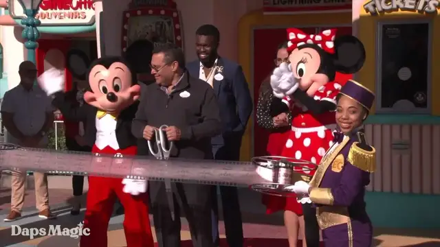 Video thumbnail for Mickey & Minnie's Runaway Railway Dedication Moment at Mickey's Toontown Disneyland Resort