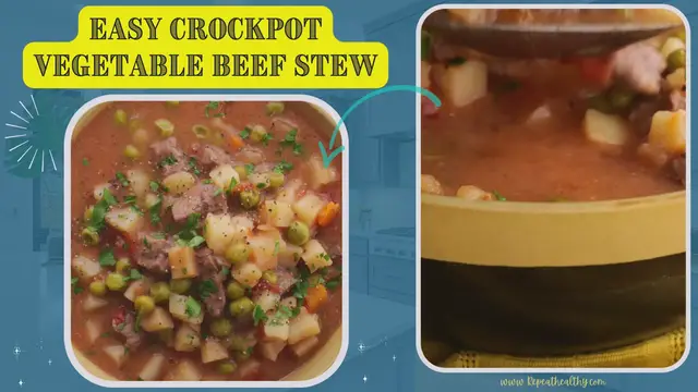 Video thumbnail for Easy Crockpot Vegetable Beef Stew